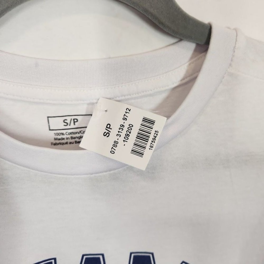 Miami Short Sleeve Crewneck‎ Collegiate Printed Graphic Tee in White - Size S - Picture 5 of 7